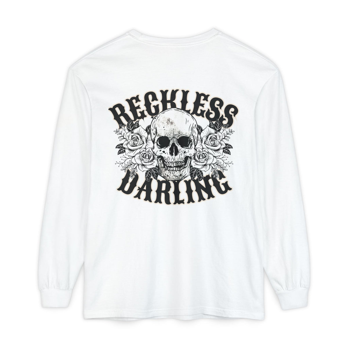 Reckless Darling Skull Long Sleeve Tee