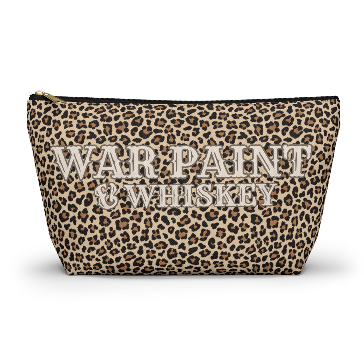 Leopard ‘War Paint & Whiskey’ Accessory Pouch