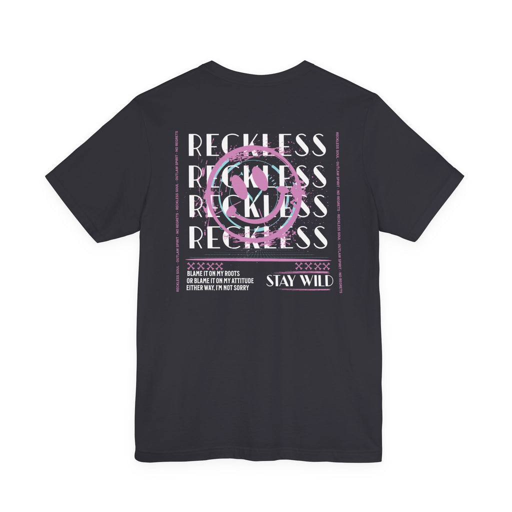 Reckless Graphic Tee — 'Stay Wild' Retro Skate-Inspired T-Shirt