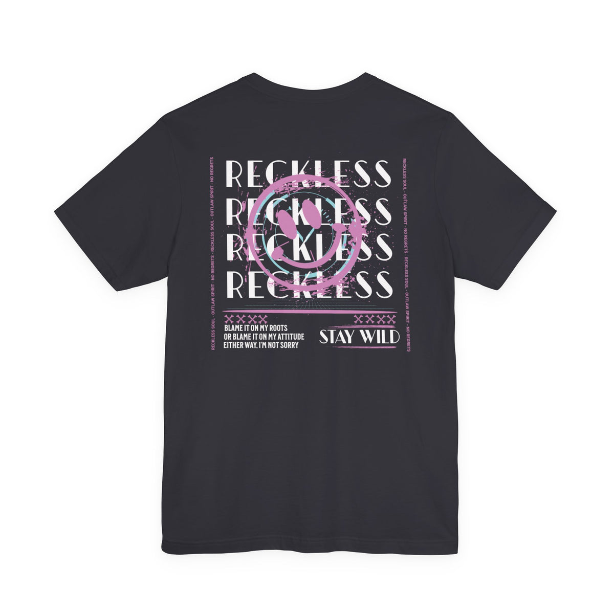 Reckless Graphic Tee — 'Stay Wild' Retro Skate-Inspired T-Shirt