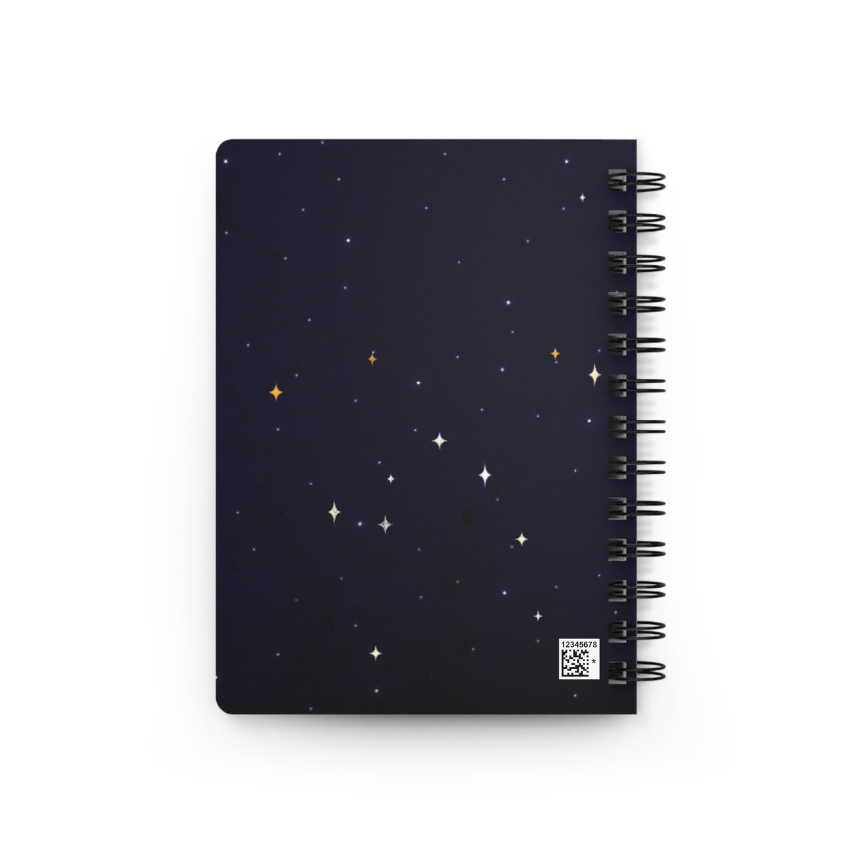 Midnight Confessions Spiral Journal — Night Sky Line Notebook for Late-Night Thoughts & Journaling