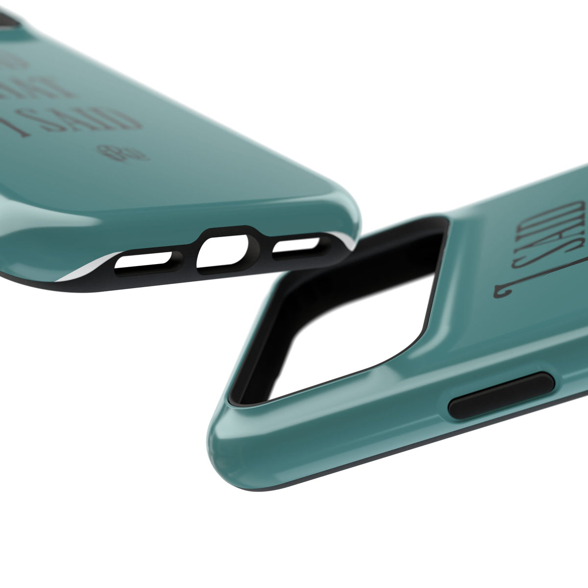 Magnetic Impact-Resistant Phone Case — "I Said What I Said" Teal