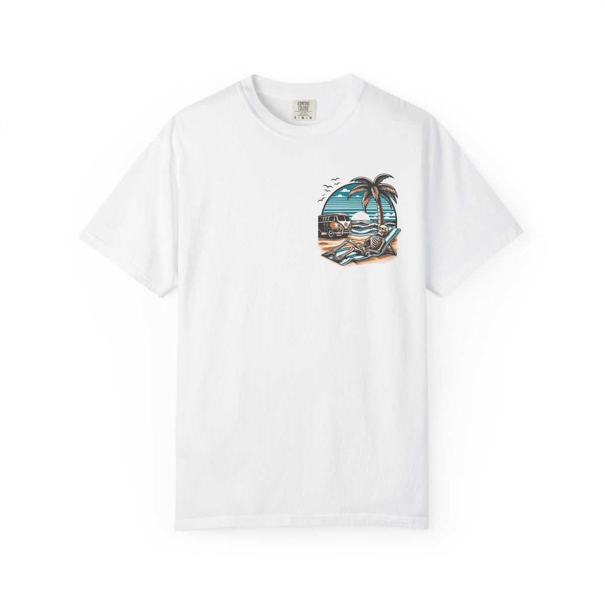 Graphic T-Shirt — "Reckless Darling: Tan Lines, Thick Thighs & Bad Decisions" Beach Van Design