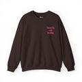 Sweet Tea & Hostility Embroidered Sweatshirt | Chocolate Brown