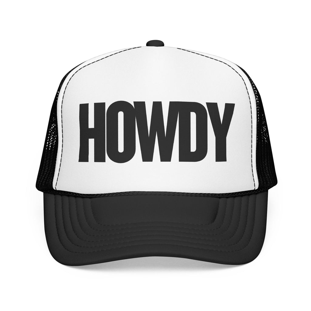 Howdy Trucker Hat — Retro Foam Mesh Cap