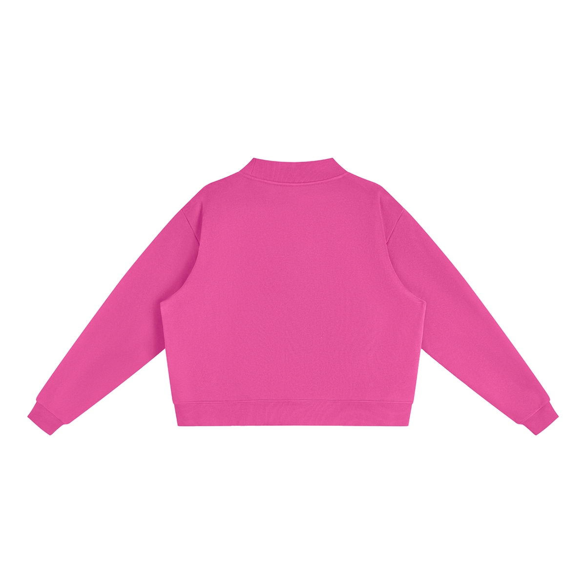 Bless Your Damn Heart Embroidered Fleece Mock-Neck Crew Sweatshirt