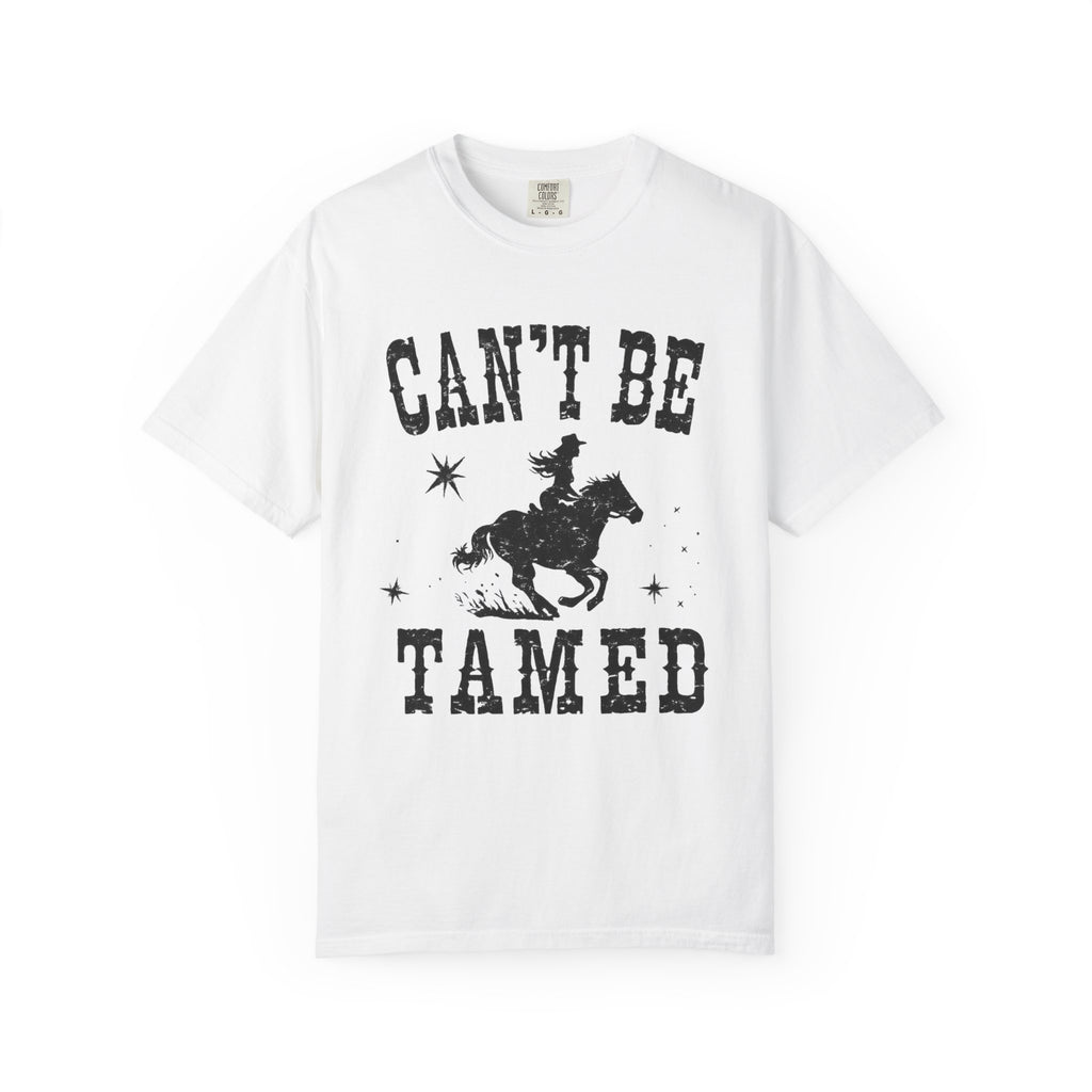 Can’t Be Tamed Western T-Shirt — Cowboy Horse Graphic Tee