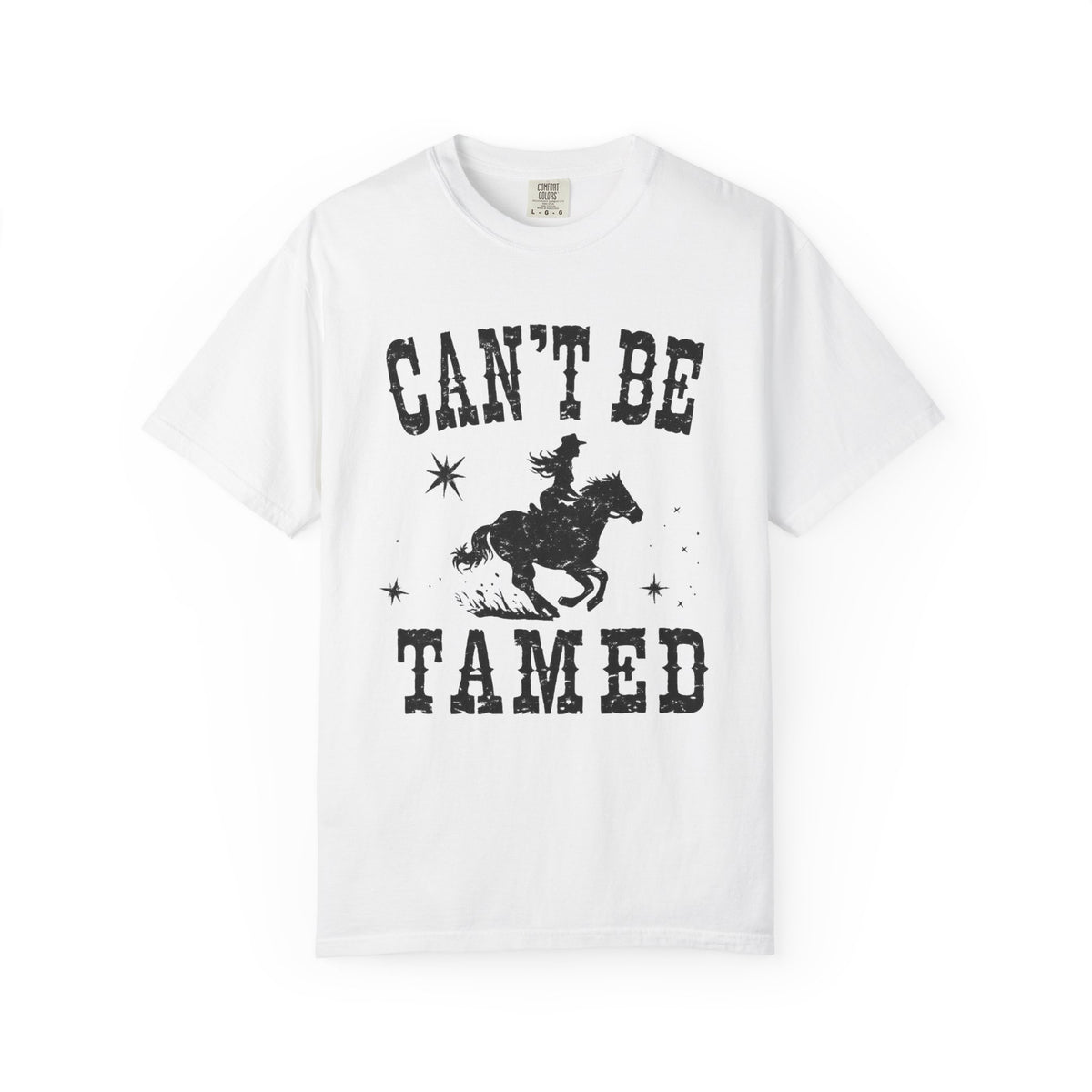 Can’t Be Tamed Western T-Shirt — Cowboy Horse Graphic Tee