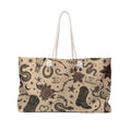 Vintage Western Weekender Bag — Cowboy Boot, Snake & Rose Travel Tote
