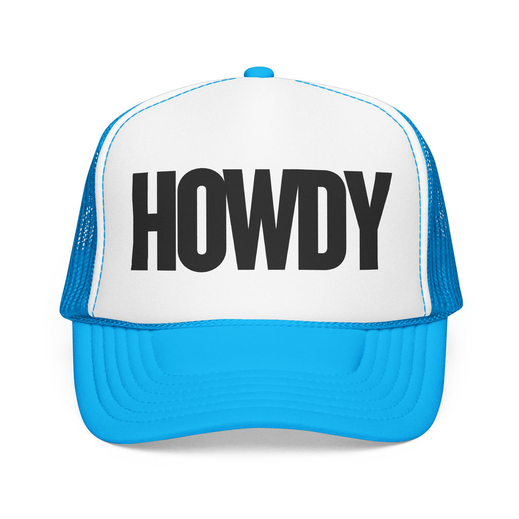 Howdy Trucker Hat — Retro Foam Mesh Cap
