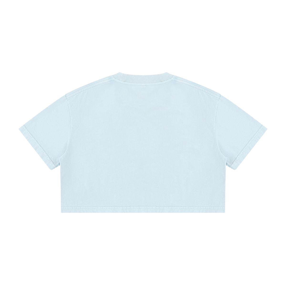 Tattoo's are Trashy Women's Mineral Wash Cotton Crop T-Shirt