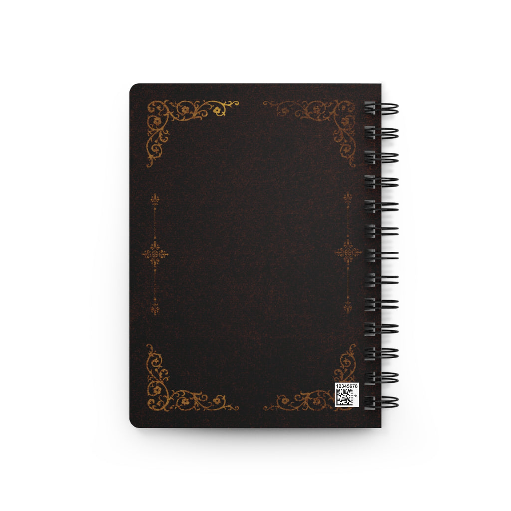 Vintage Gold Foil 'Reckless Darling' Spiral Journal — Lined Notebook for Wild Hearts & Loud Dreams