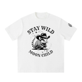 Stay Wild Moonchild Heavyweight Vintage Washed Frayed T-Shirt