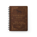 Saddle Soul Notes Spiral Journal — Rustic Equestrian Notebook for Horse Lovers
