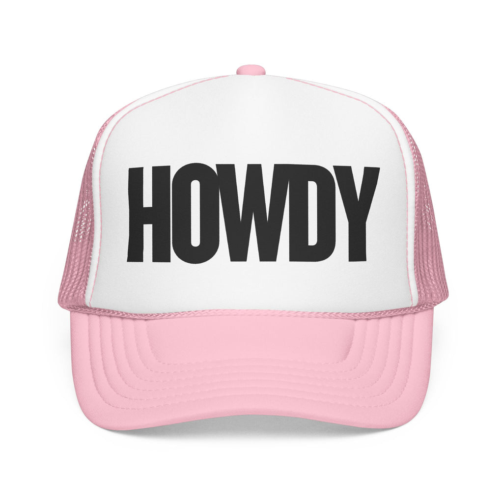 Howdy Trucker Hat — Retro Foam Mesh Cap
