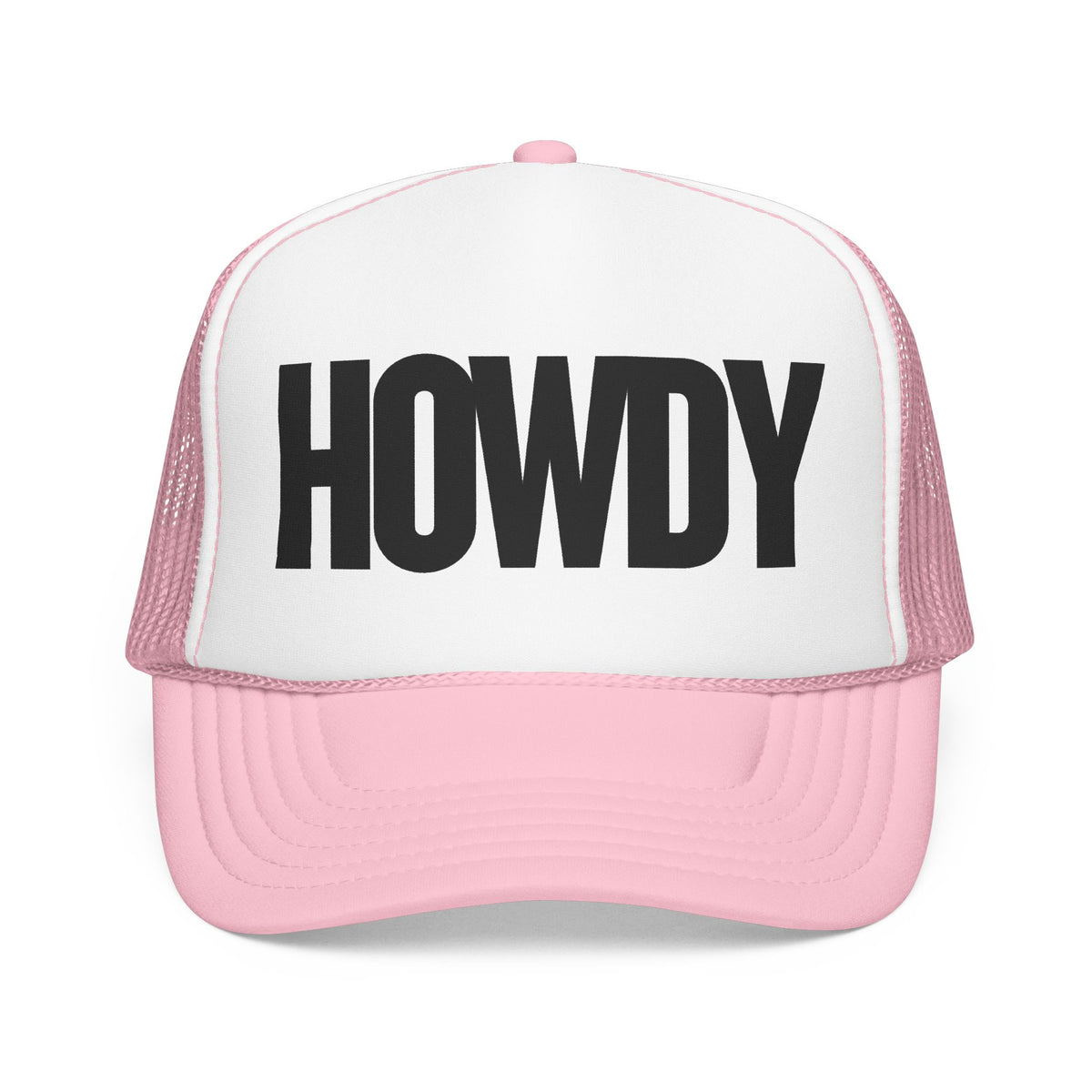 Howdy Trucker Hat — Retro Foam Mesh Cap