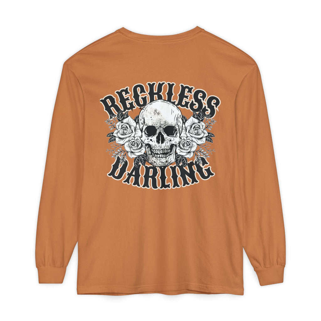 Reckless Darling Skull Long Sleeve Tee