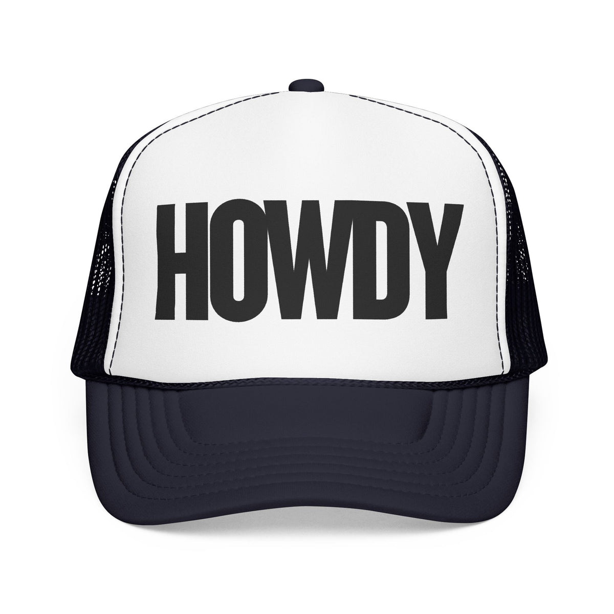 Howdy Trucker Hat — Retro Foam Mesh Cap