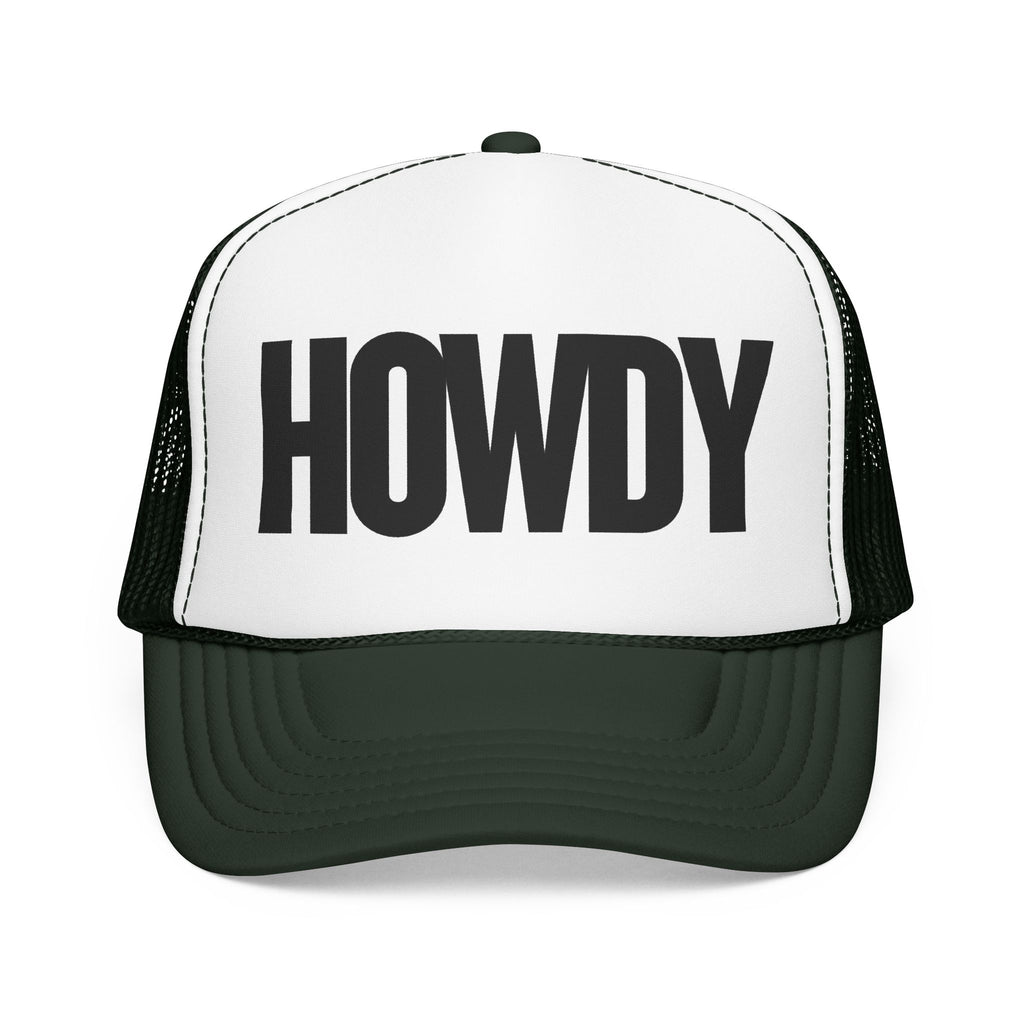 Howdy Trucker Hat — Retro Foam Mesh Cap