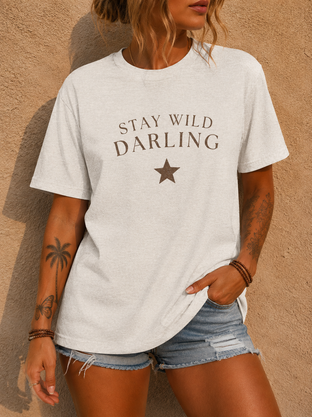 Stay Wild Darling Tee — Vintage Star Graphic T‑Shirt