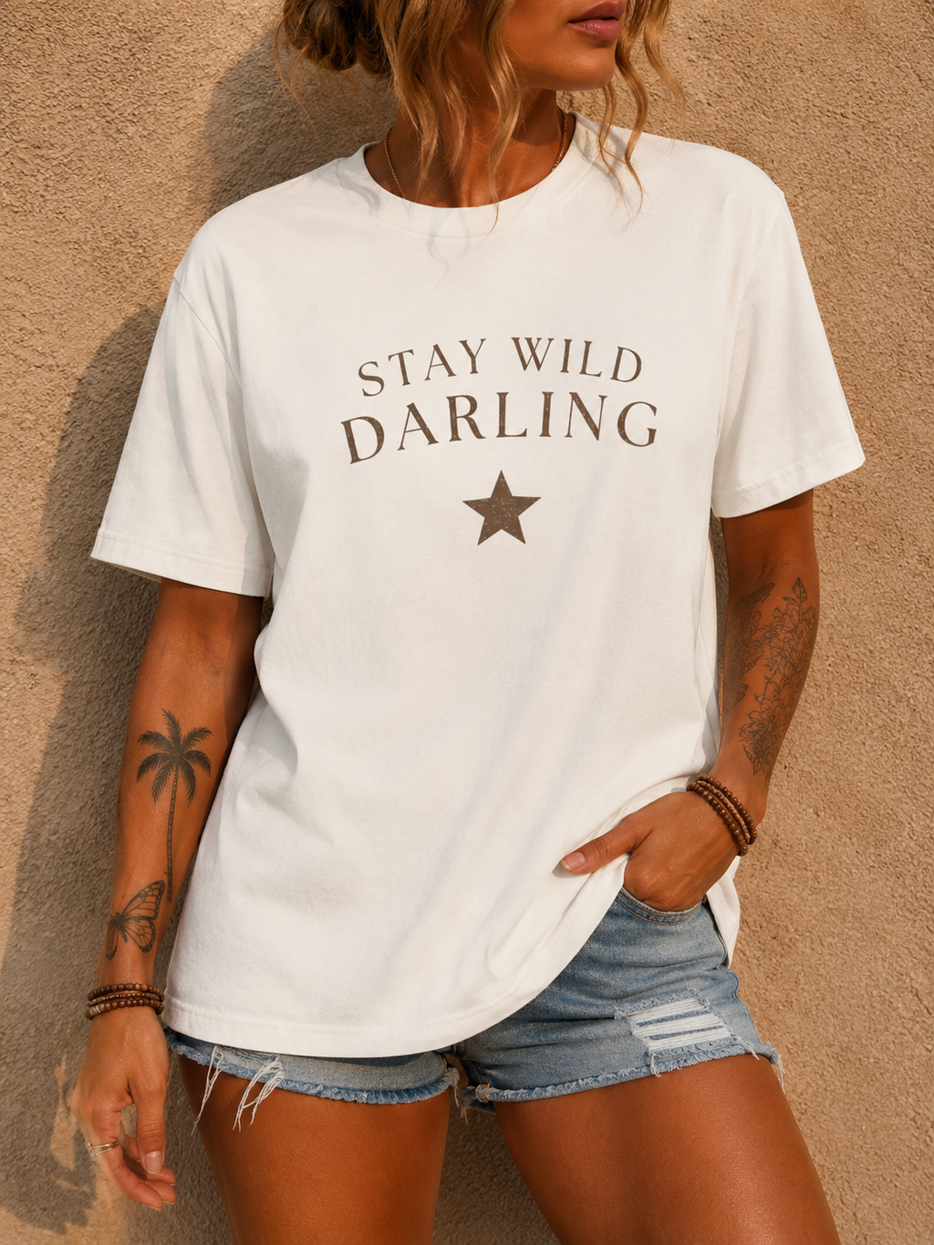 Stay Wild Darling Tee — Vintage Star Graphic T‑Shirt