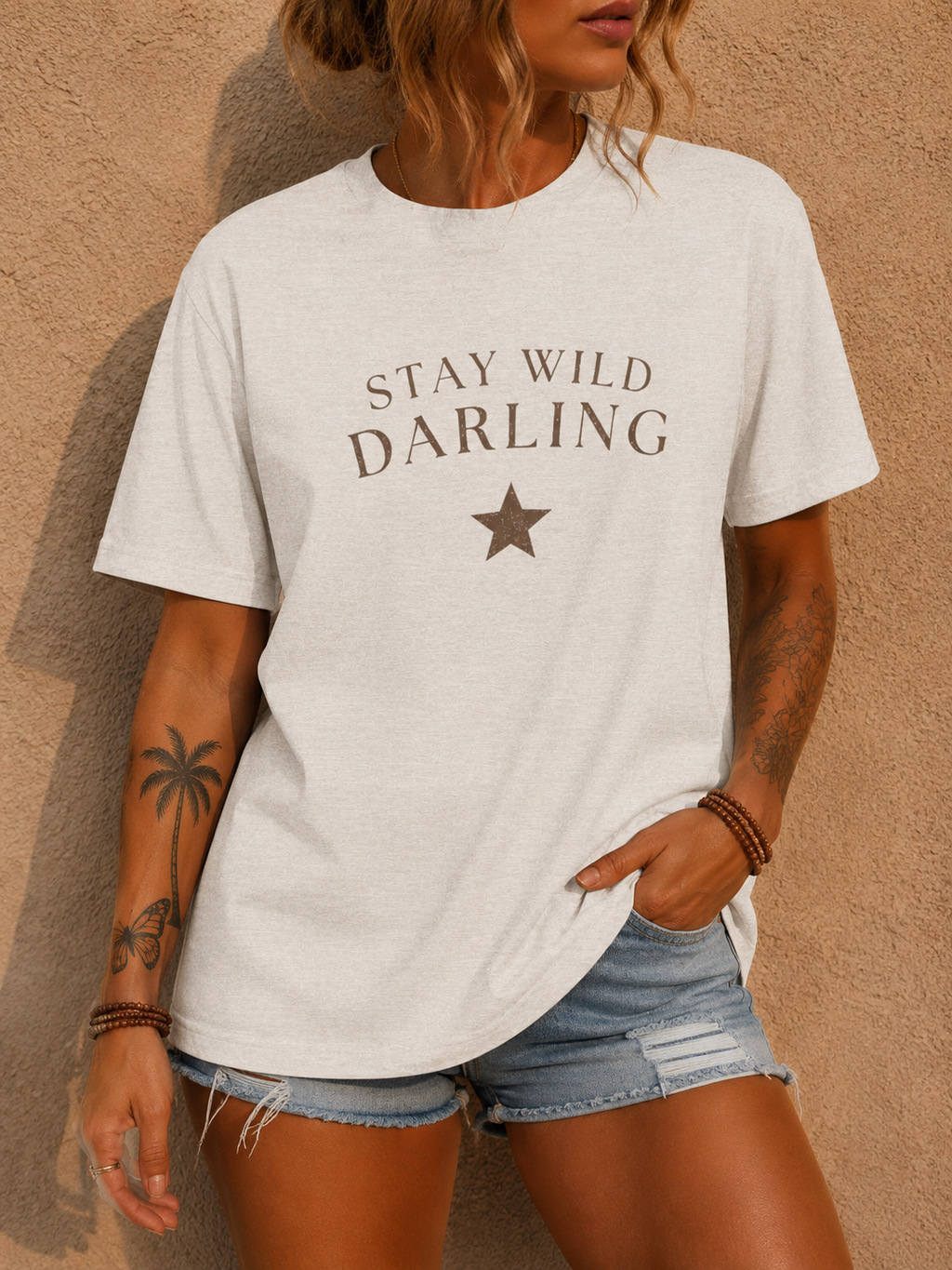 Stay Wild Darling Tee — Vintage Star Graphic T‑Shirt