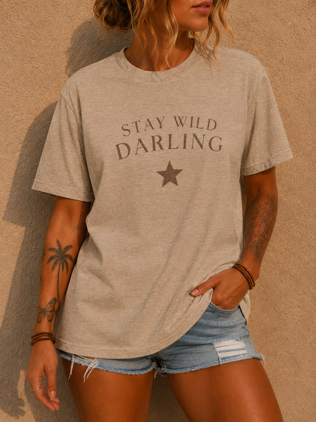 Stay Wild Darling Tee — Vintage Star Graphic T‑Shirt