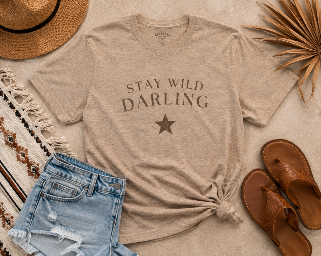 Stay Wild Darling Tee — Vintage Star Graphic T‑Shirt