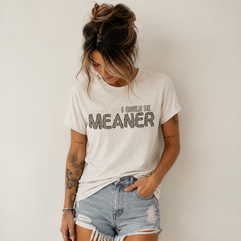 I Could Be Meaner Tee — Funny Sarcastic Graphic T-Shirt