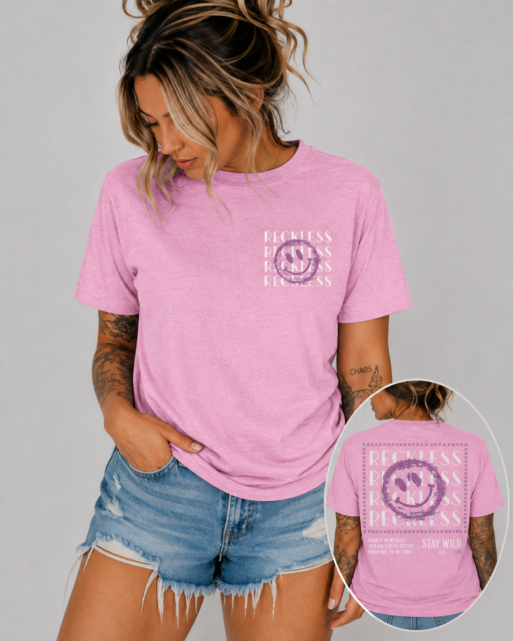 Reckless Graphic Tee — 'Stay Wild' Retro Skate-Inspired T-Shirt
