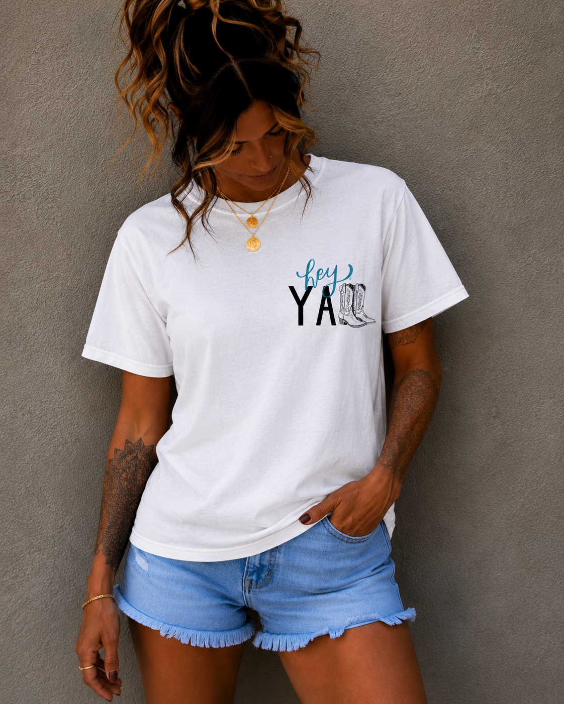 Hey Ya Cowboy Boots T‑Shirt
