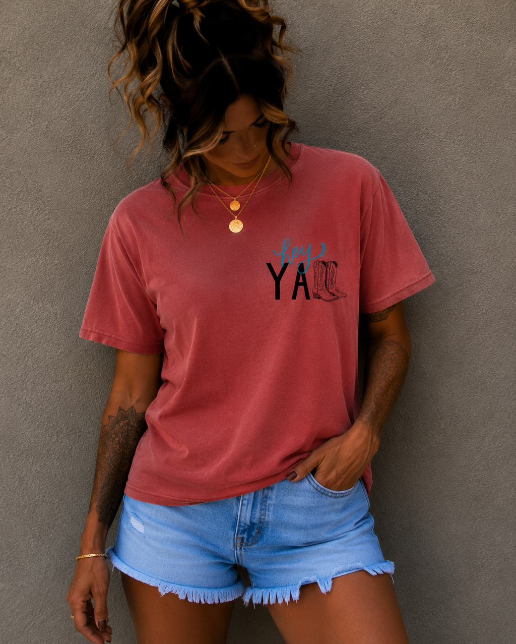 Hey Ya Cowboy Boots T‑Shirt