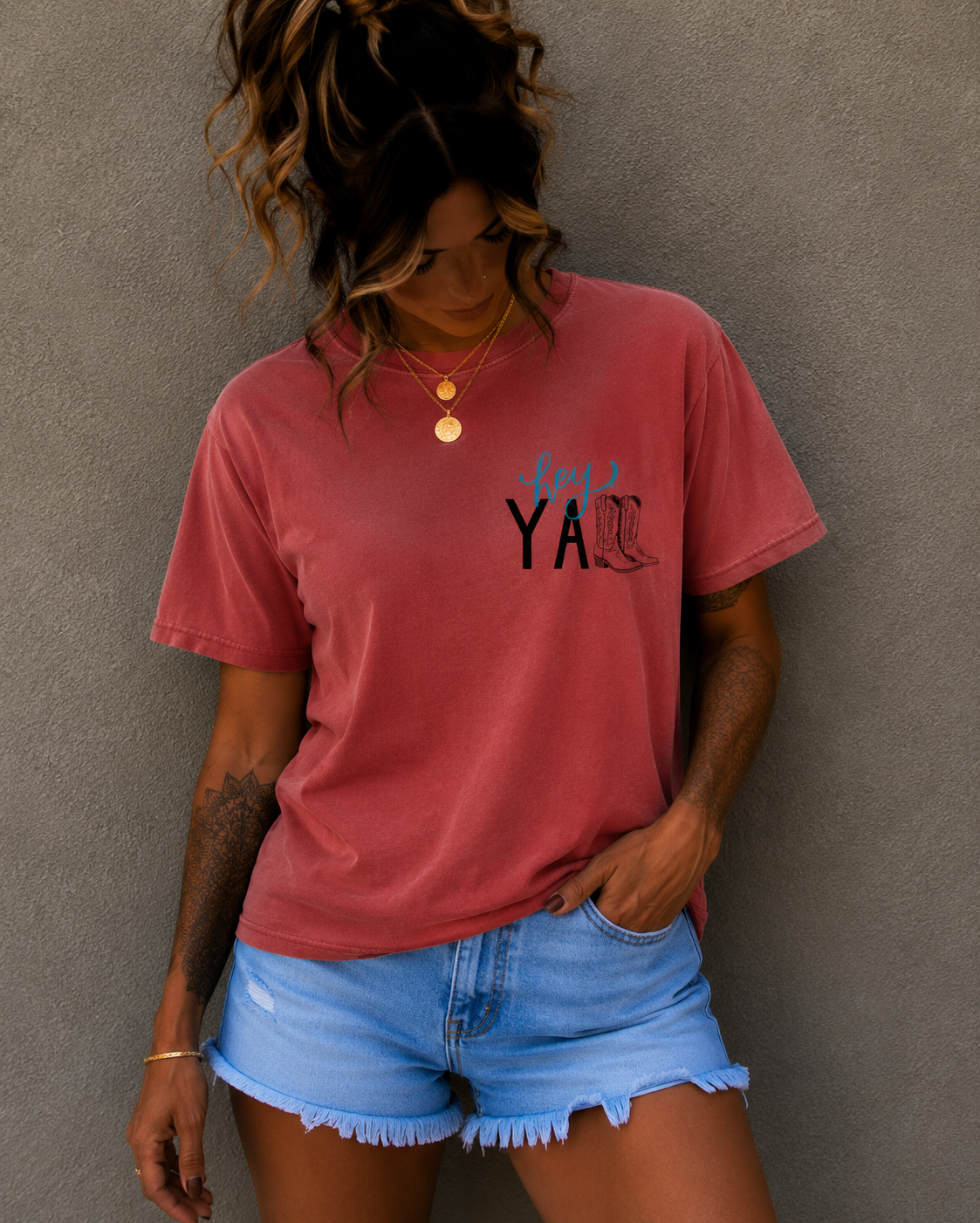 Hey Ya Cowboy Boots T‑Shirt