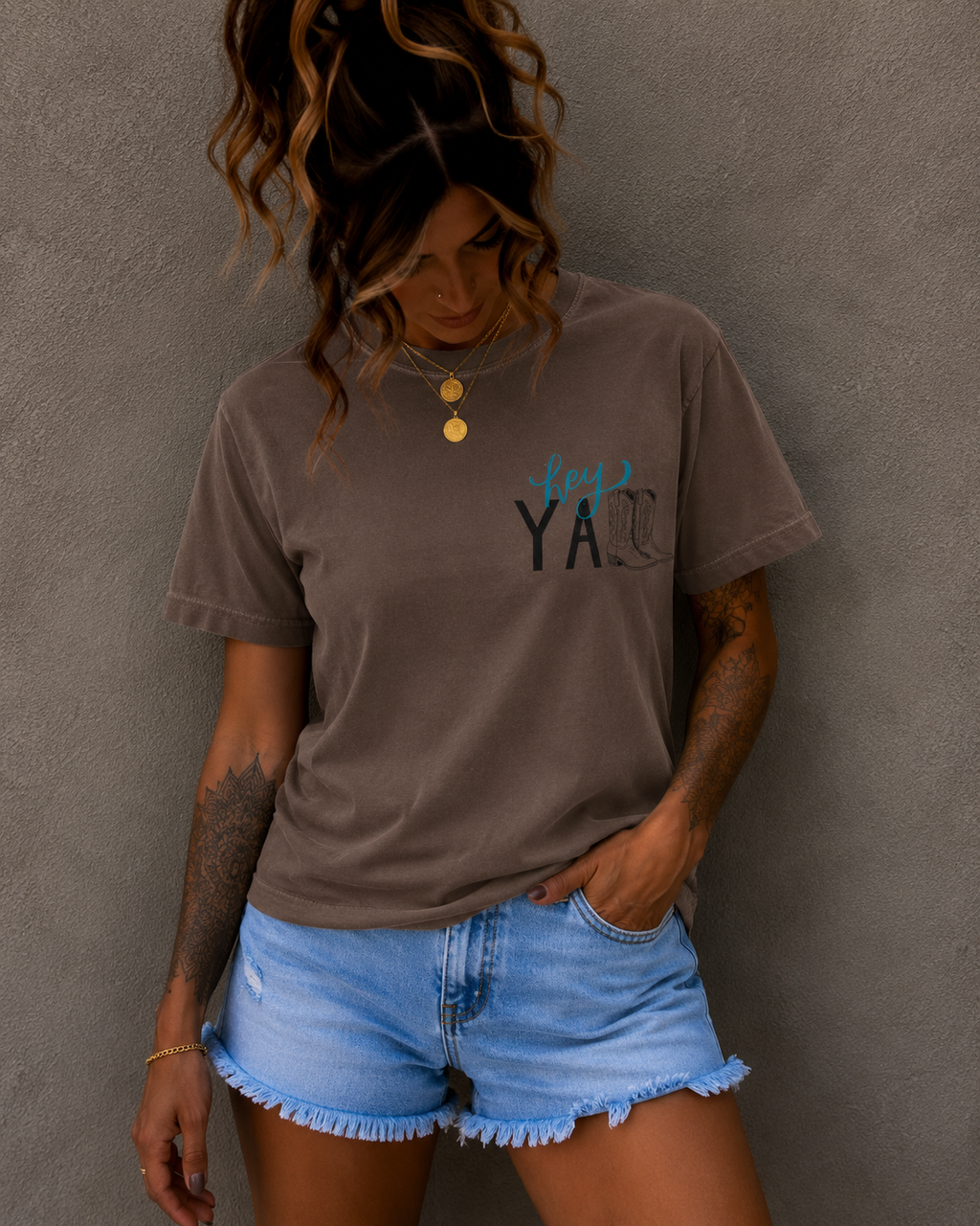 Hey Ya Cowboy Boots T‑Shirt