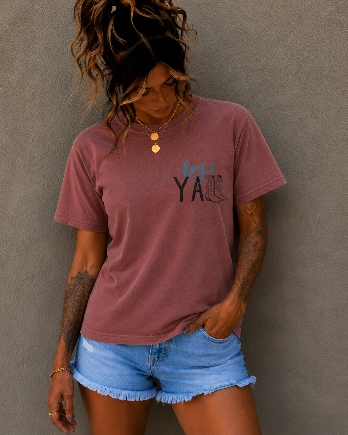 Hey Ya Cowboy Boots T‑Shirt