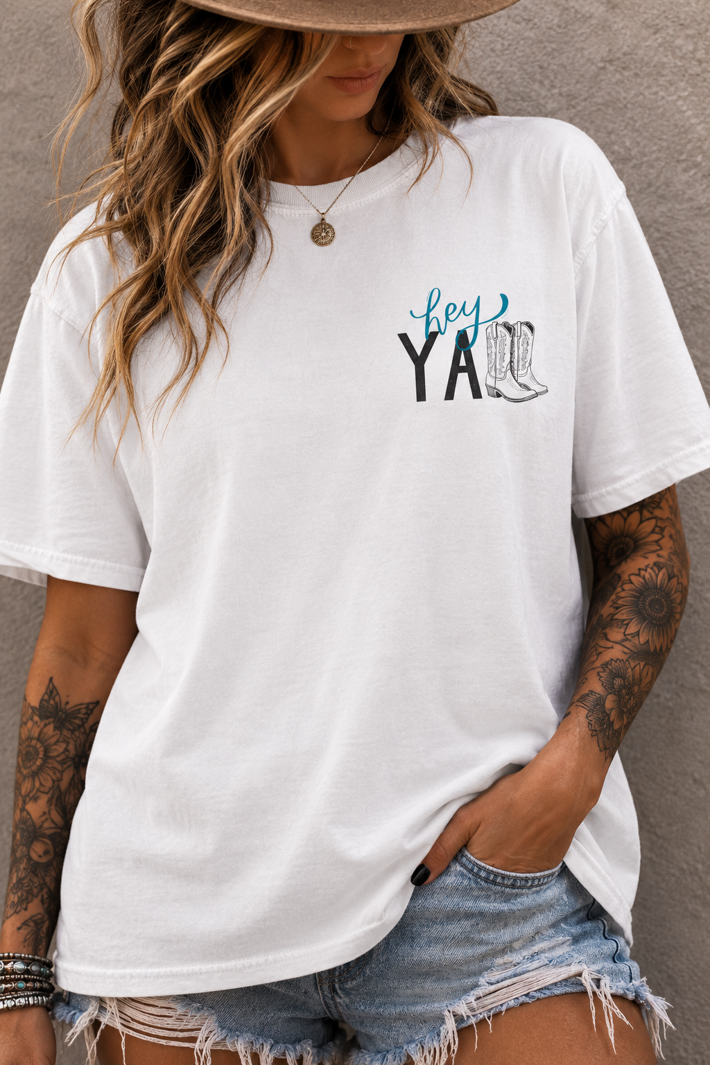 Hey Ya Cowboy Boots T‑Shirt