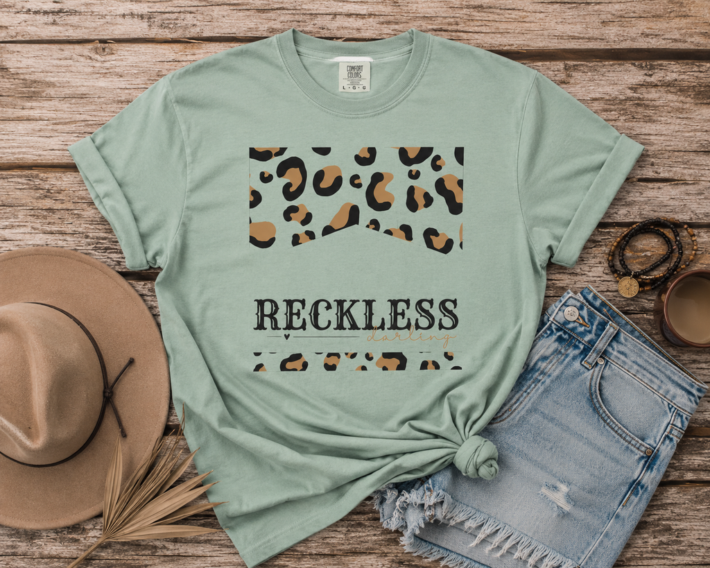 Reckless Darling Leopard Print T-Shirt