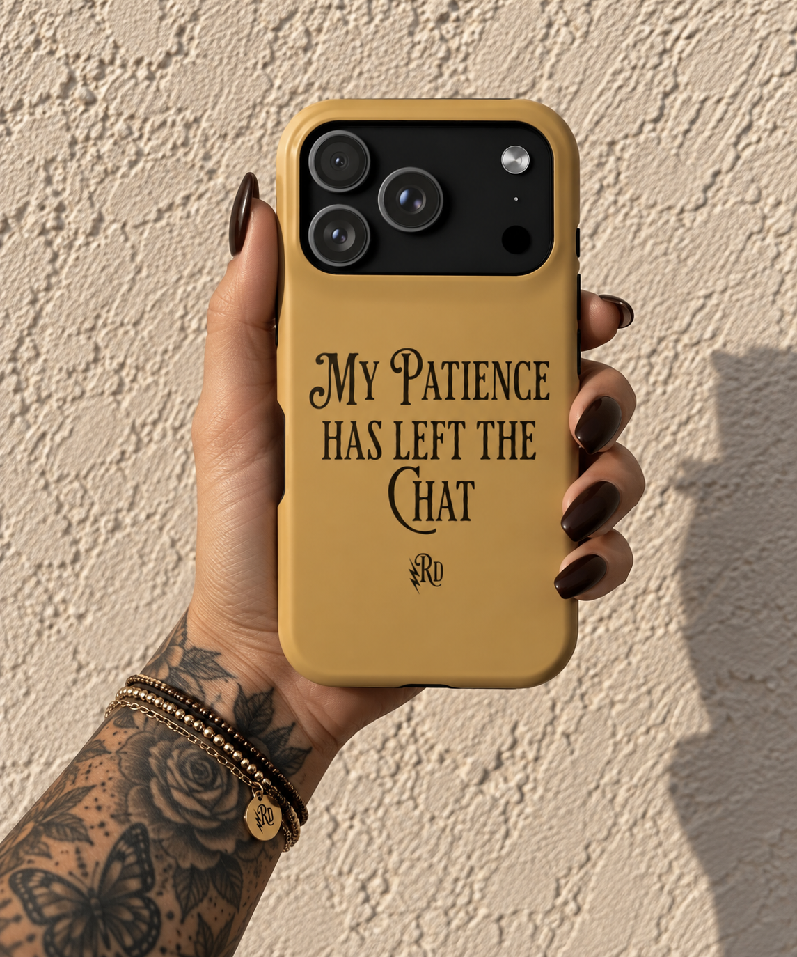 Phone Case — "My Patience Has Left the Chat" Impact-Resistant Magnetic Case