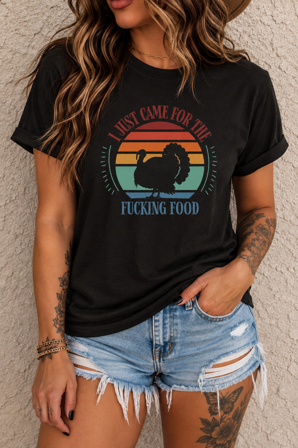 I Just Came for the Fucking Food Graphic T-Shirt