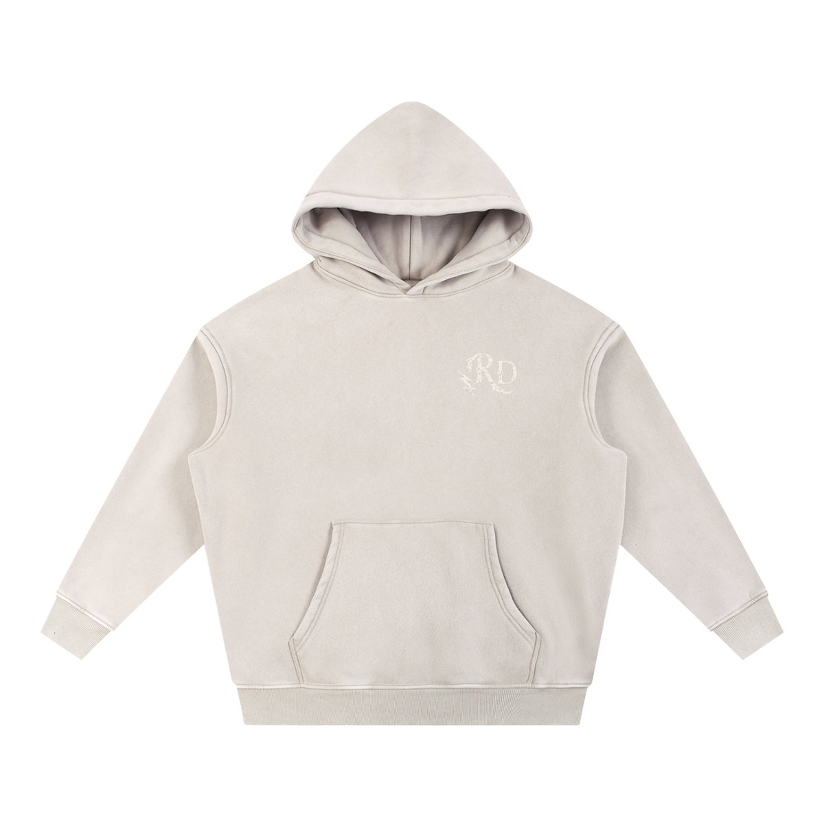 Sweetheart of the Underworld Snow Wash Fleece Oversize Hoodie