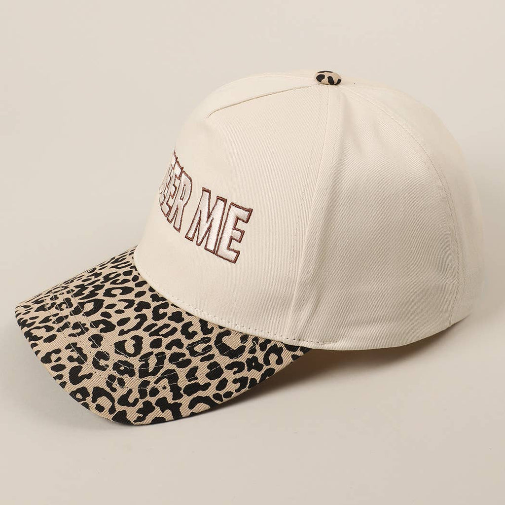 "Beer Me" Embroidered Trucker Hat — Leopard or Camo with Adjustable Strap & Breathable Mesh