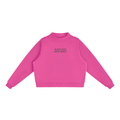 Bless Your Damn Heart Embroidered Fleece Mock-Neck Crew Sweatshirt