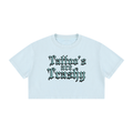 Tattoo's are Trashy Women's Mineral Wash Cotton Crop T-Shirt