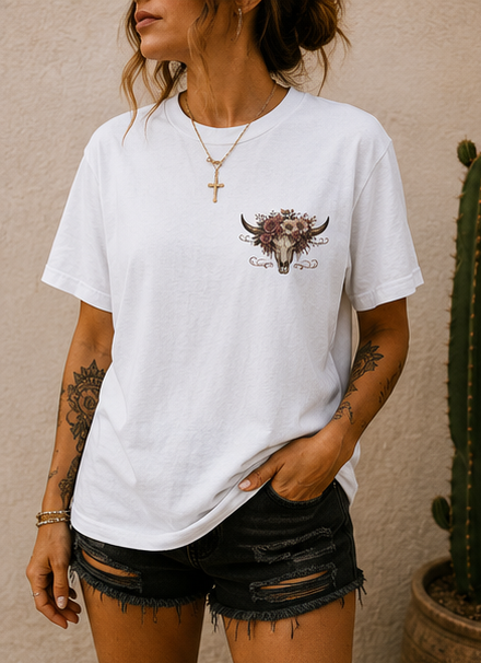 Pretty But Feral Skull T-Shirt