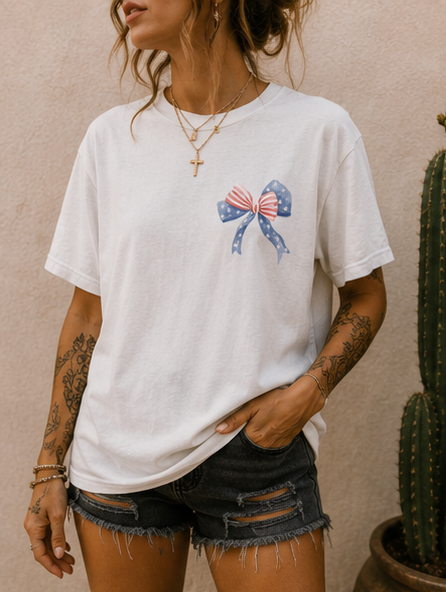 Patriotic Cowboy Boot T-Shirt — "Stars, Stripes & Southern Nights" Design