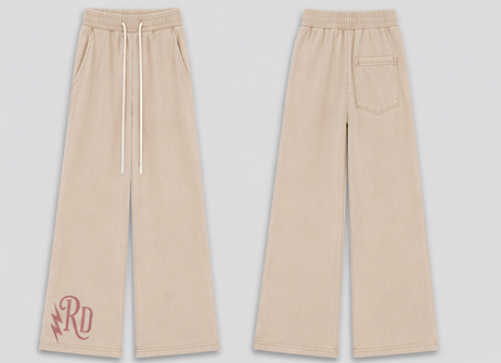 Reckless Darling Signature Mineral Wash Flared Leg Sweatpants