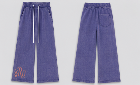 Reckless Darling Signature Mineral Wash Flared Leg Sweatpants