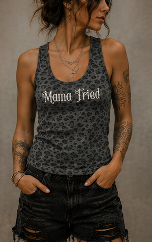 Mama Tried Women’s Leopard print Tank Top